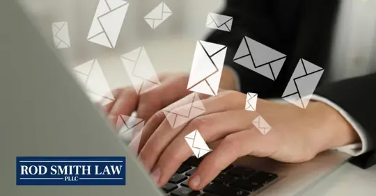 employee doing emails